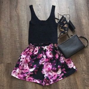 Asos floral short skirt